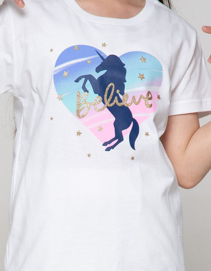 Aero Short Sleeve T-Shirt Believe Unicorn