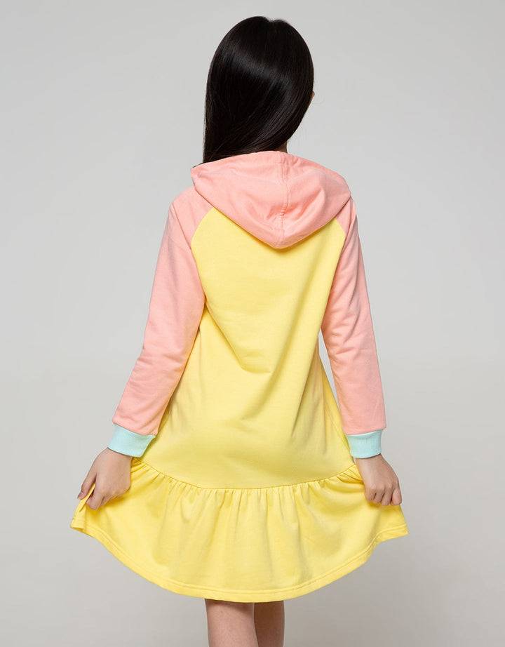 Aero Long Sleeve Midi Dress Hoodie Unicorn