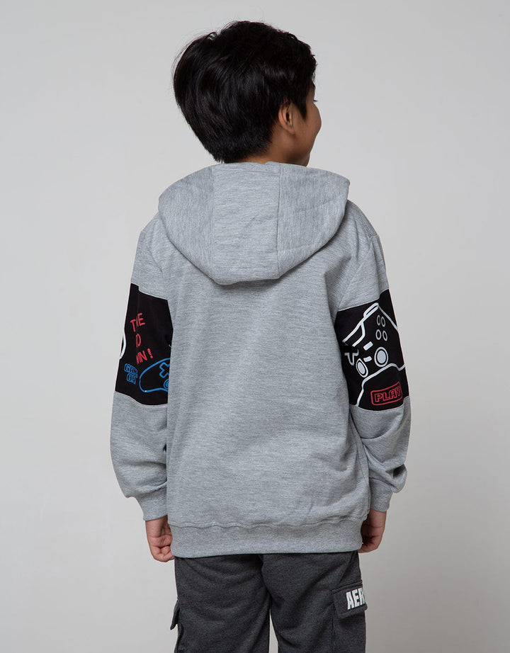 Aero Sweatshirt Knitting Hoody Regu Game Colors