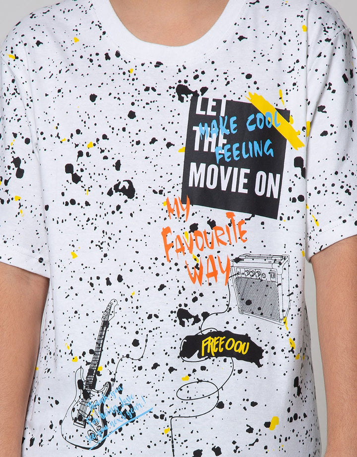 Aero Short Sleeve T-Shirt Splash Guitar