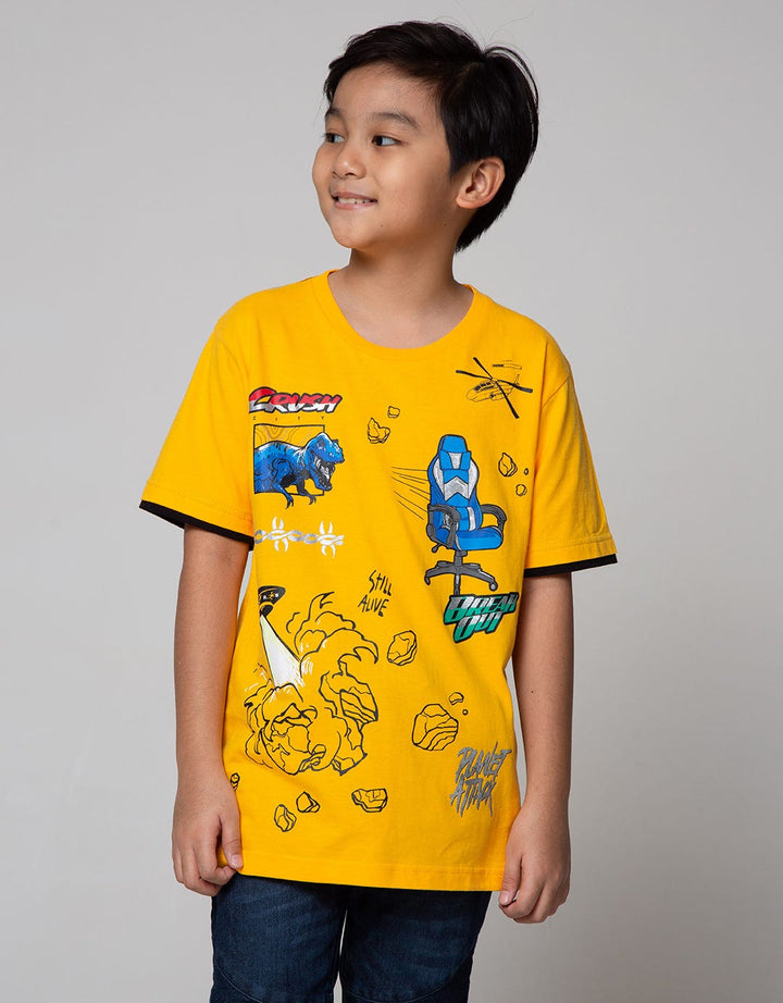 Aero Short Sleeve T-Shirt Crush Planet Attack