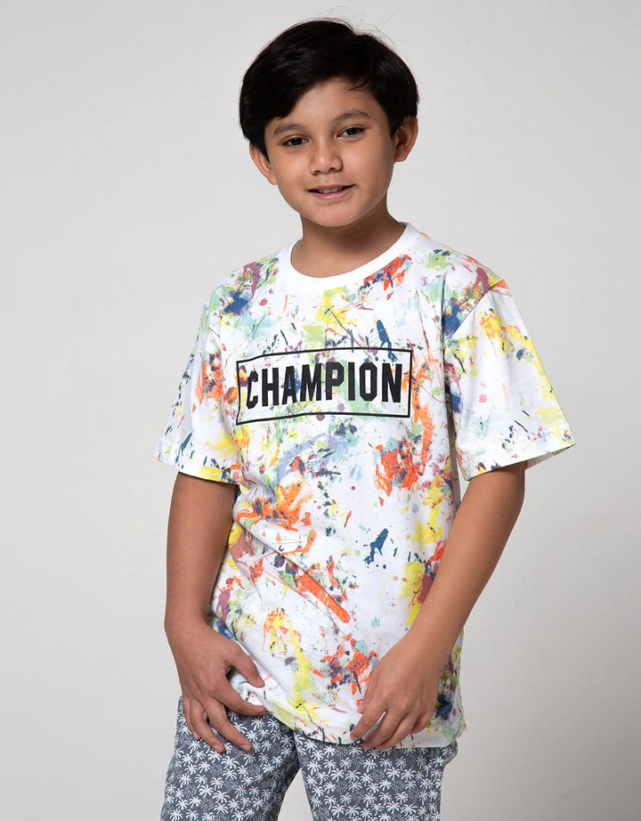 Aero Short Sleeve T-Shirt Print Champsplash