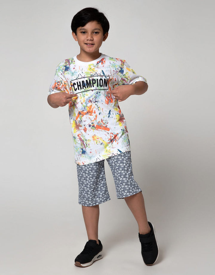 Aero Short Sleeve T-Shirt Print Champsplash