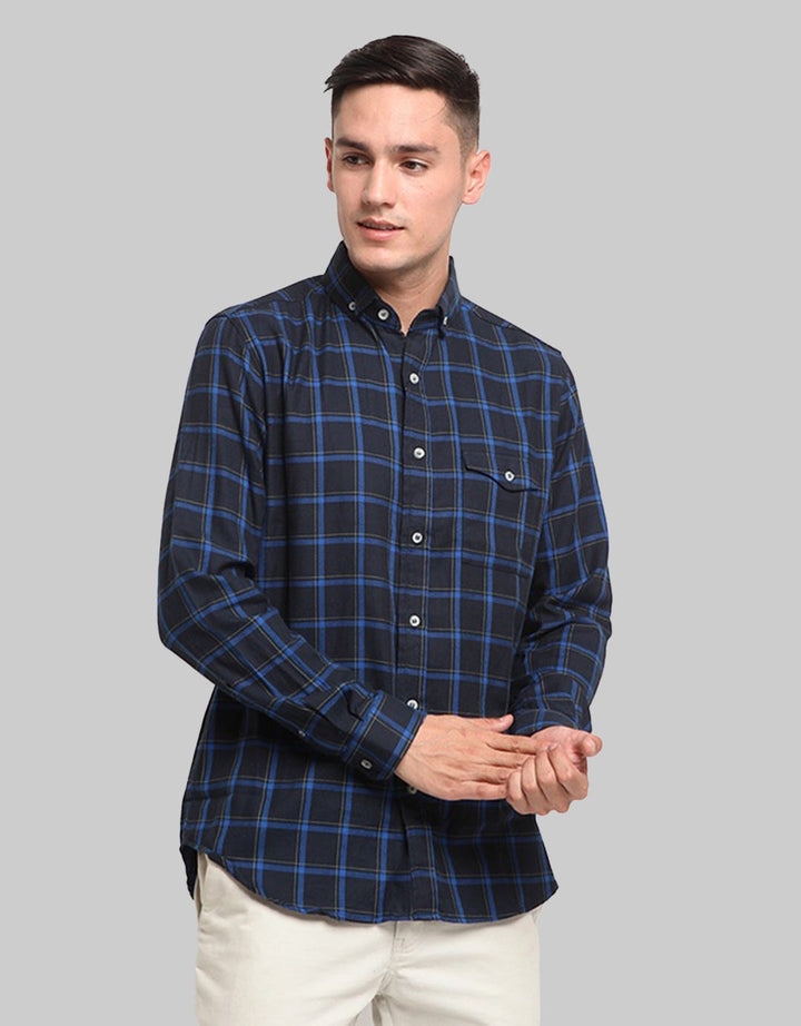 Larusso Kemeja Flanel Kotak