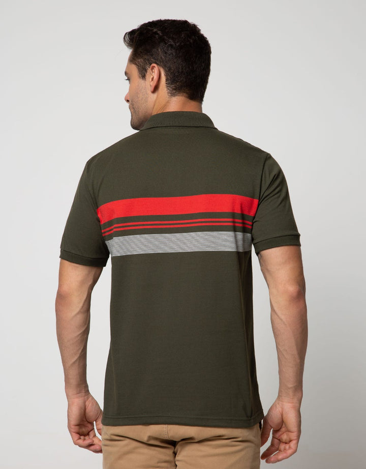 Walrus Kaos Polo Pria Motif Garis (Salur)