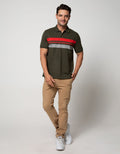 Walrus Kaos Polo Pria Motif Garis (Salur)