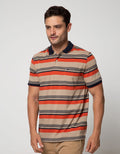 Walrus Kaos Polo Pria Motif Garis (Salur)