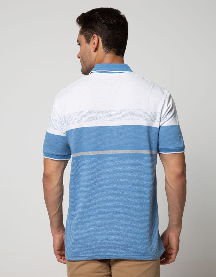 Walrus Kaos Polo Pria Motif Garis (Salur)