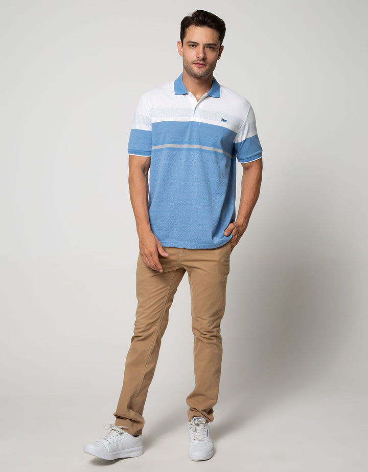 Walrus Kaos Polo Pria Motif Garis (Salur)
