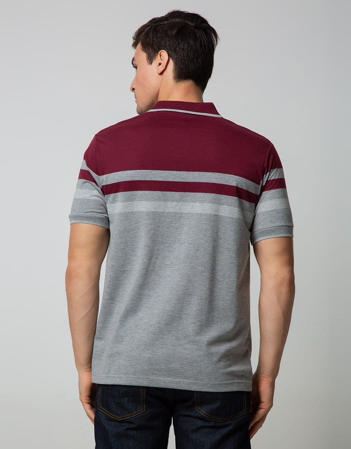 Walrus Kaos Polo Pria Motif Garis (Salur)