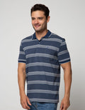 Walrus Kaos Polo Pria Motif Garis (Salur)