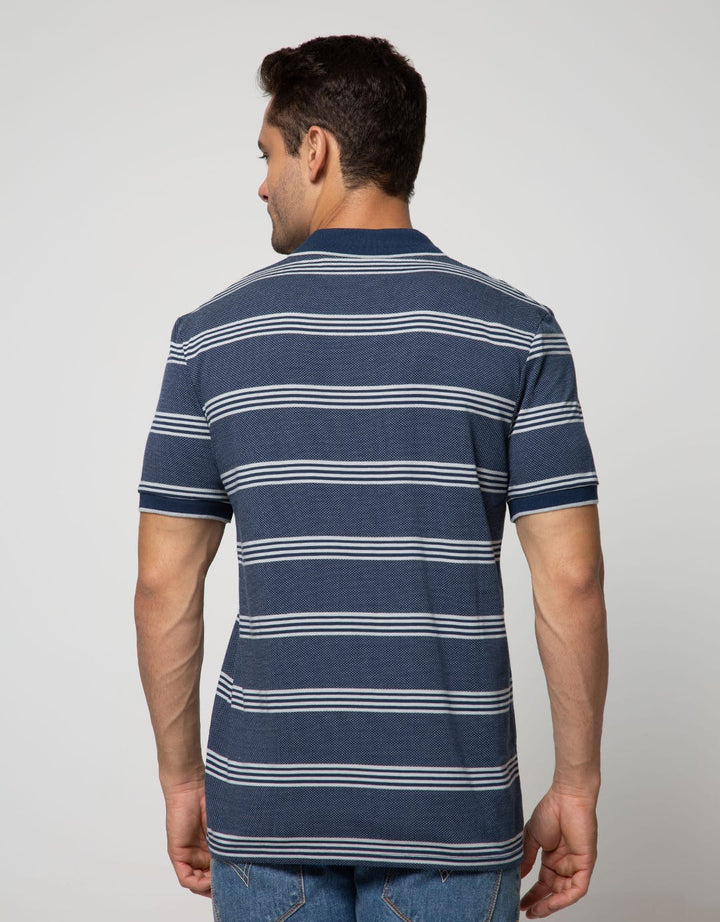 Walrus Kaos Polo Pria Motif Garis (Salur)