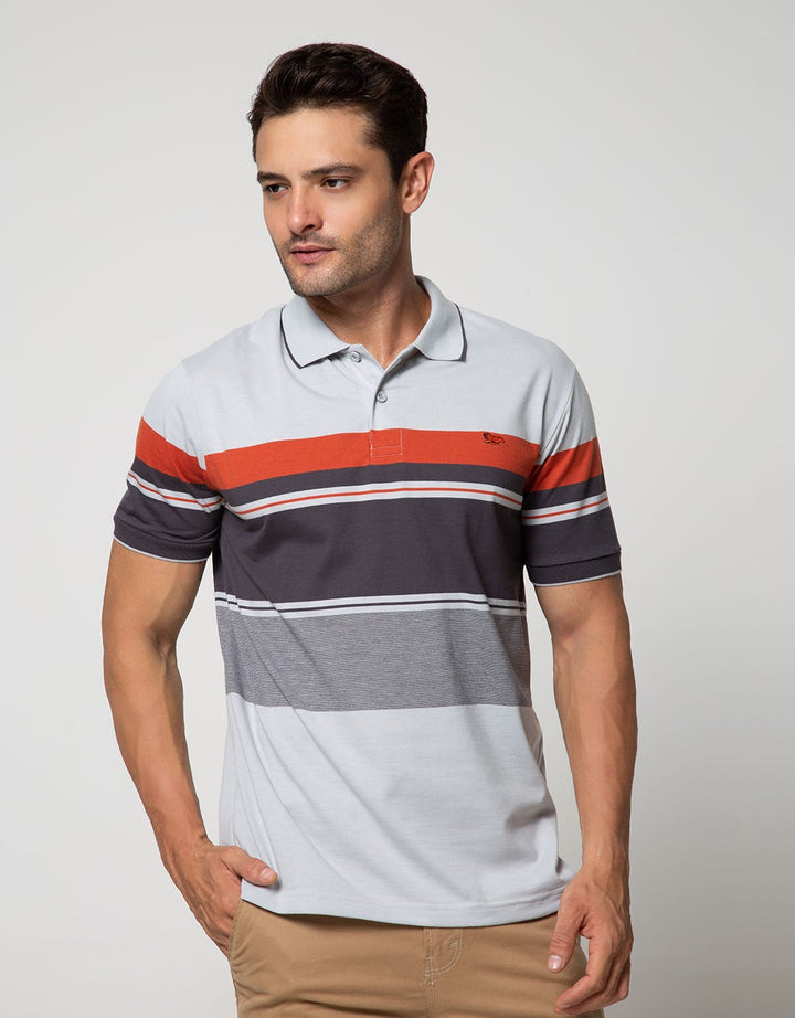Walrus Kaos Polo Pria Motif Garis (Salur)