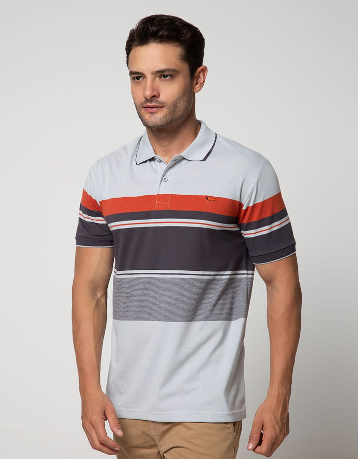 Walrus Kaos Polo Pria Motif Garis (Salur)