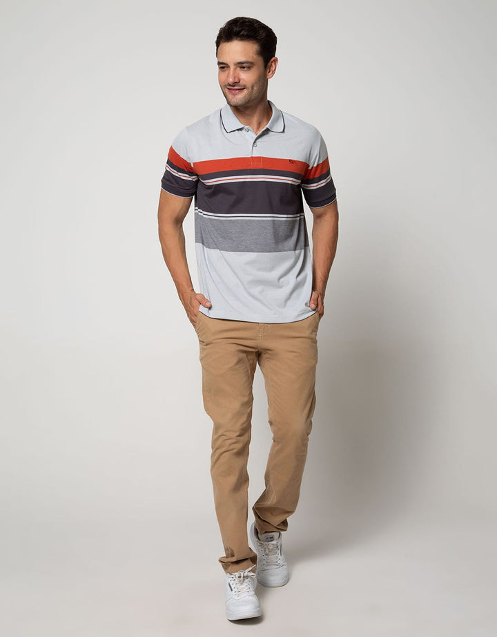 Walrus Kaos Polo Pria Motif Garis (Salur)