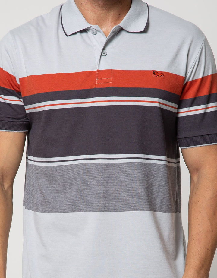Walrus Kaos Polo Pria Motif Garis (Salur)