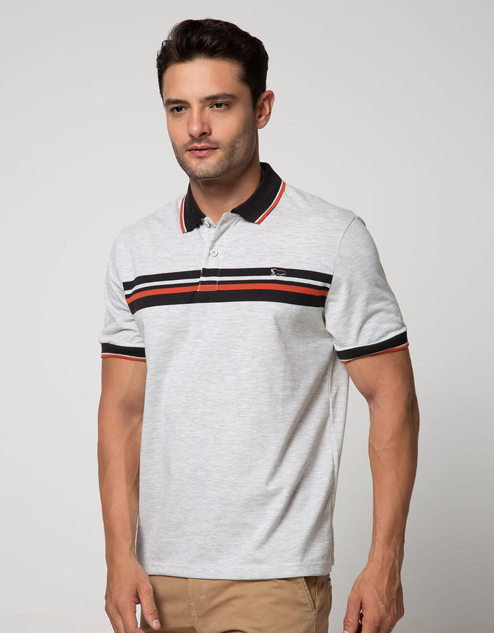 Walrus Kaos Polo Pria Motif Garis (Salur)