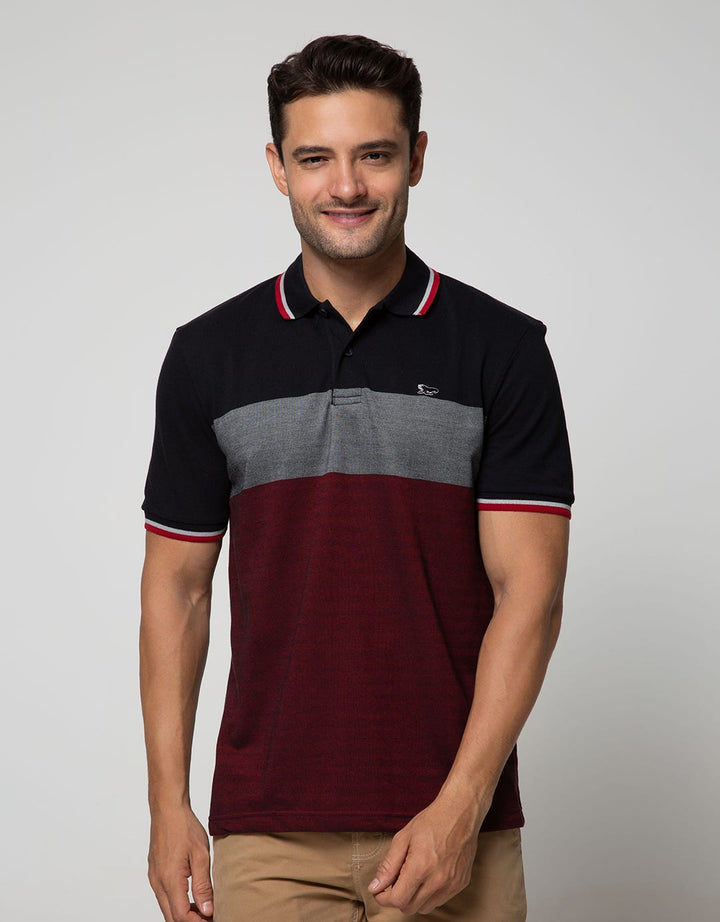 Walrus Kaos Polo Pria Motif Garis (Salur)