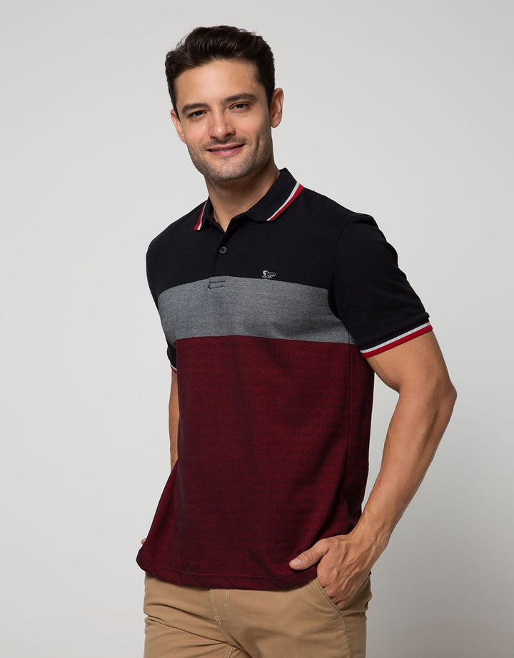 Walrus Kaos Polo Pria Motif Garis (Salur)