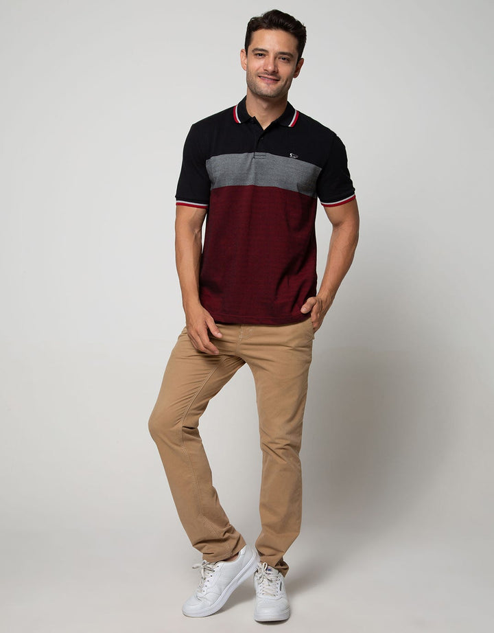 Walrus Kaos Polo Pria Motif Garis (Salur)