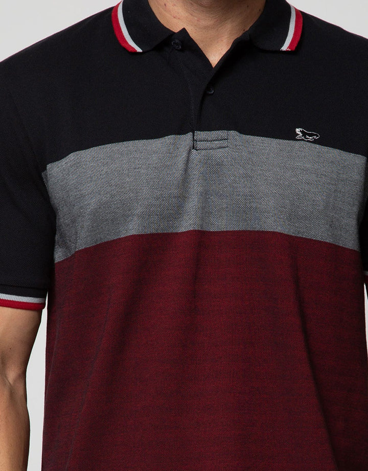 Walrus Kaos Polo Pria Motif Garis (Salur)