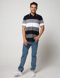Walrus Kaos Polo Pria Motif Garis (Salur)