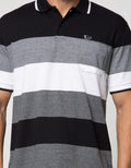 Walrus Kaos Polo Pria Motif Garis (Salur)