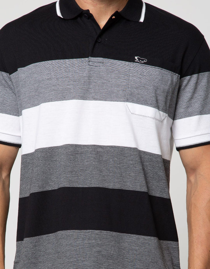 Walrus Kaos Polo Pria Motif Garis (Salur)