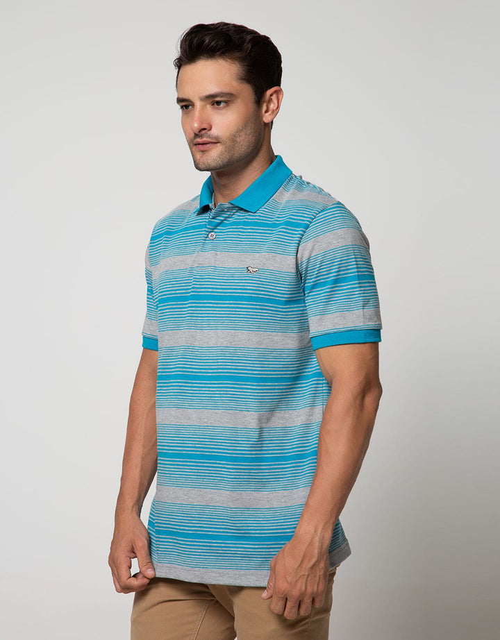 Walrus Men's Polo Shirt Striped Motif (Stripes)