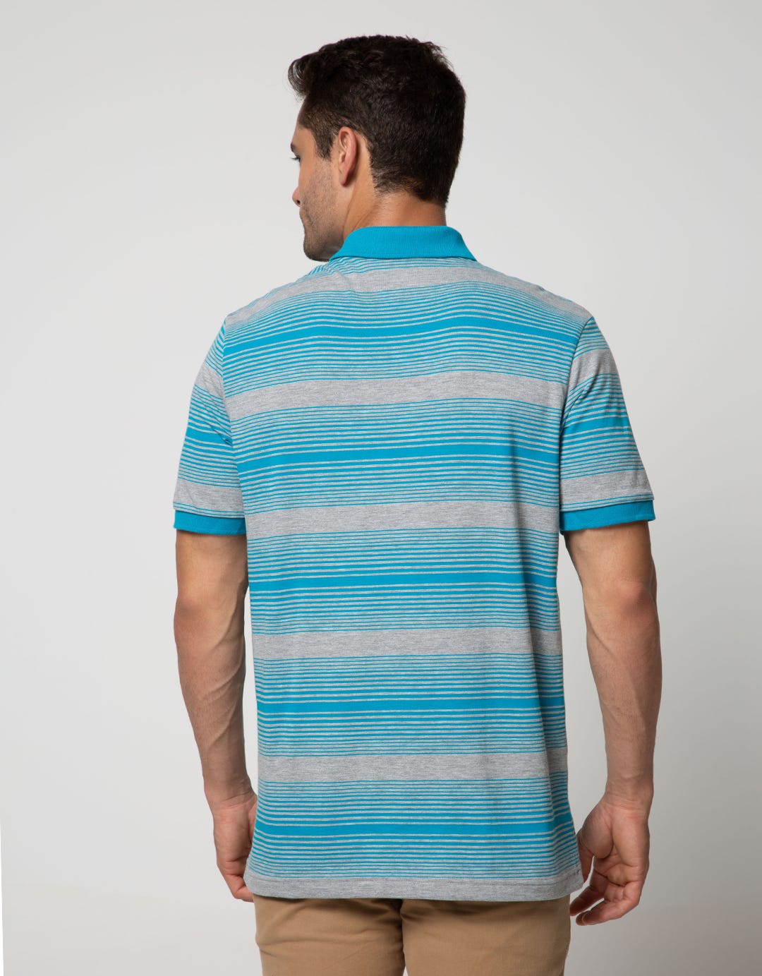 Walrus Men's Polo Shirt Striped Motif (Stripes)