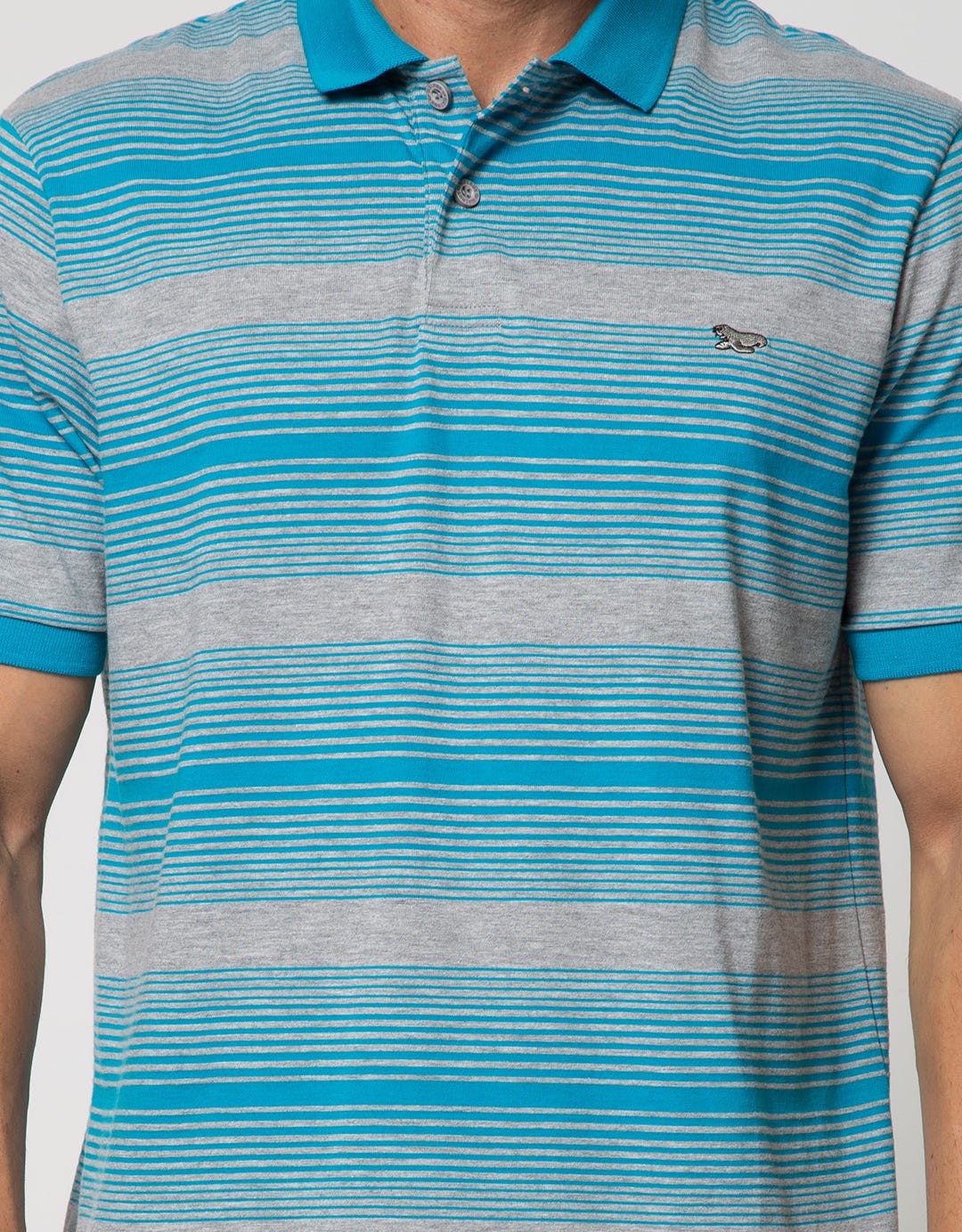 Walrus Men's Polo Shirt Striped Motif (Stripes)