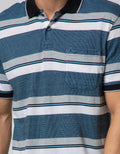 Walrus Kaos Polo Pria Motif Garis (Salur) T12061B