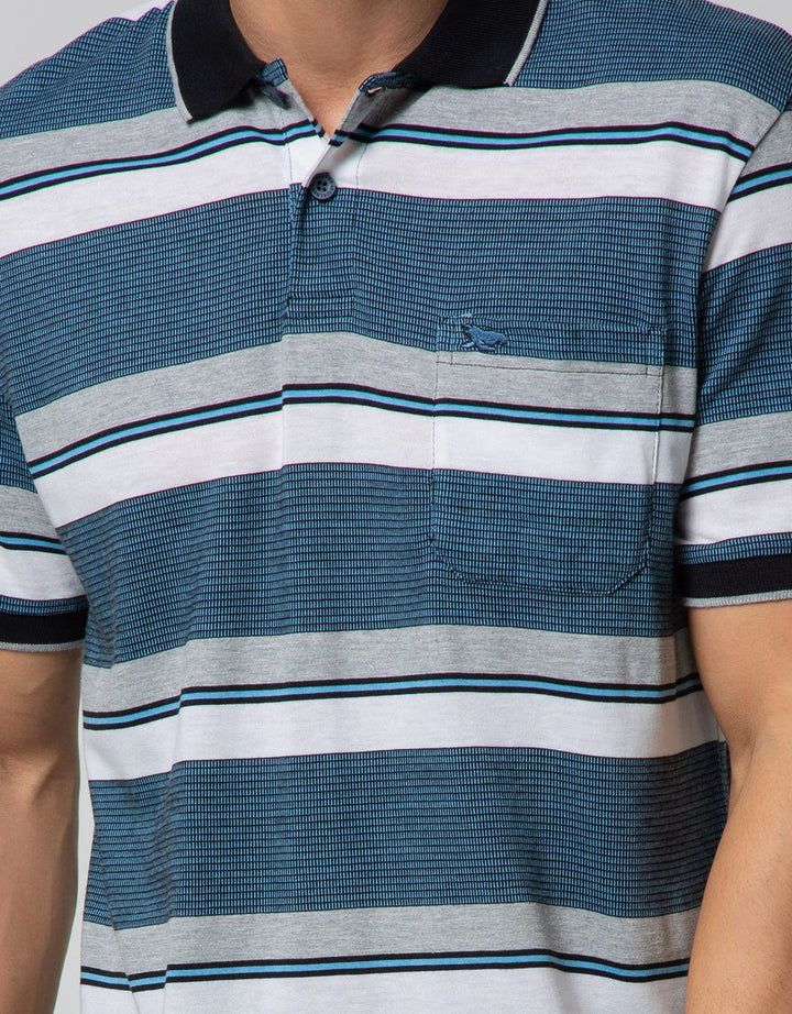 Walrus Kaos Polo Pria Motif Garis (Salur) T12061B