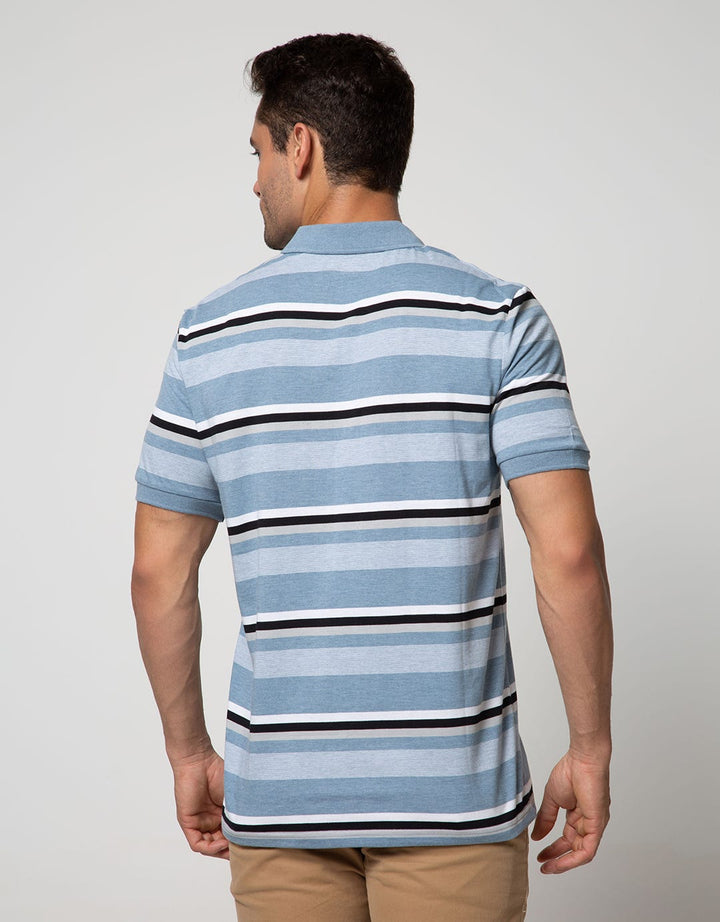 Walrus Kaos Polo Pria Motif Garis (Salur)