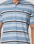 Walrus Kaos Polo Pria Motif Garis (Salur)