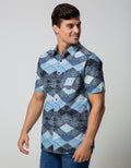 Walrus Abstract Triangle Motif Shirt