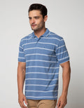 Walrus Kaos Polo Pria Motif Garis (Salur)