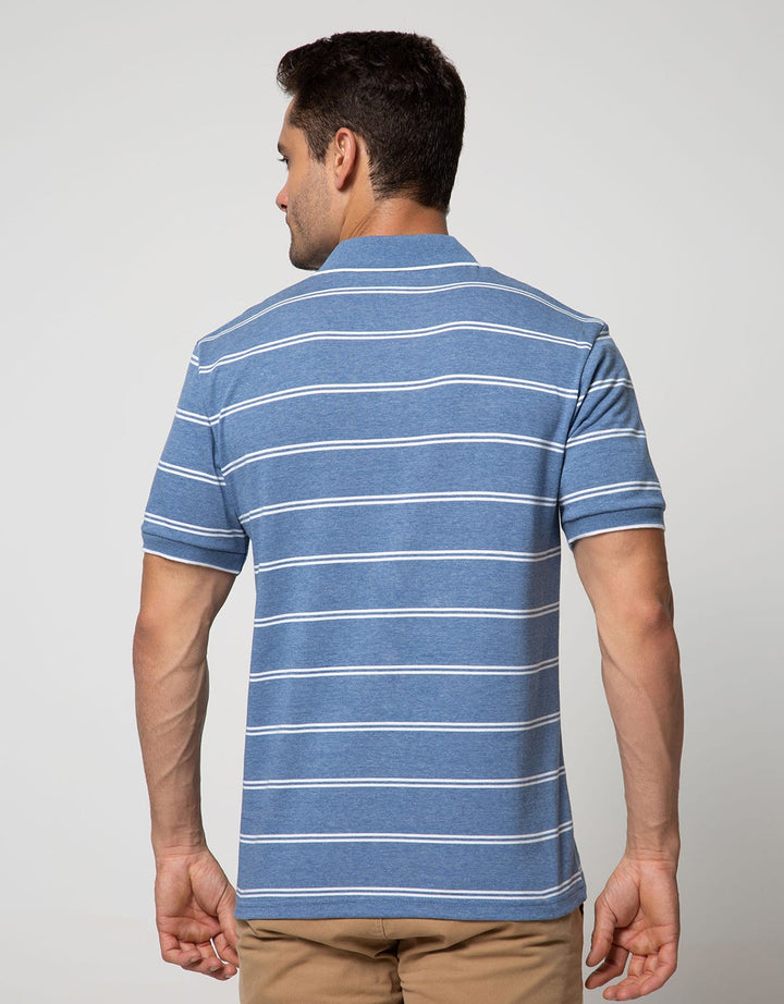 Walrus Kaos Polo Pria Motif Garis (Salur)