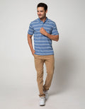 Walrus Kaos Polo Pria Motif Garis (Salur)