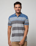 Walrus Kaos Polo Pria Motif Garis (Salur)