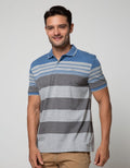 Walrus Kaos Polo Pria Motif Garis (Salur)