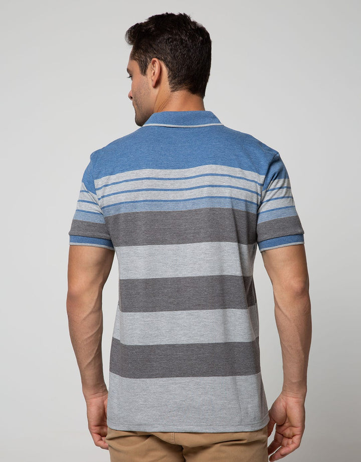 Walrus Kaos Polo Pria Motif Garis (Salur)