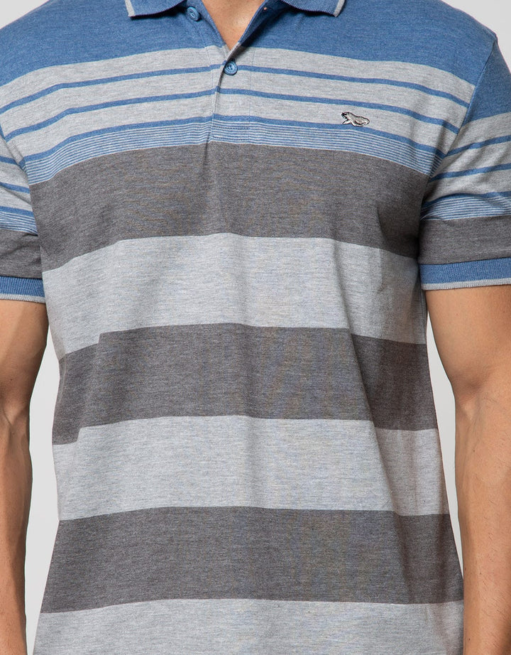 Walrus Kaos Polo Pria Motif Garis (Salur)