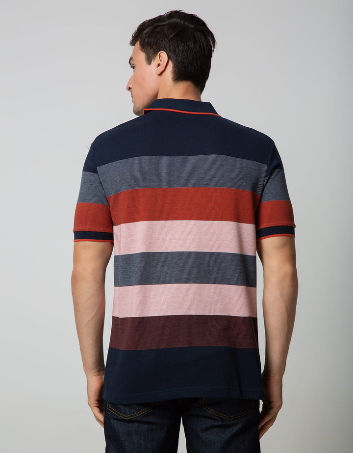 Walrus Kaos Polo Pria Motif Garis (Salur)