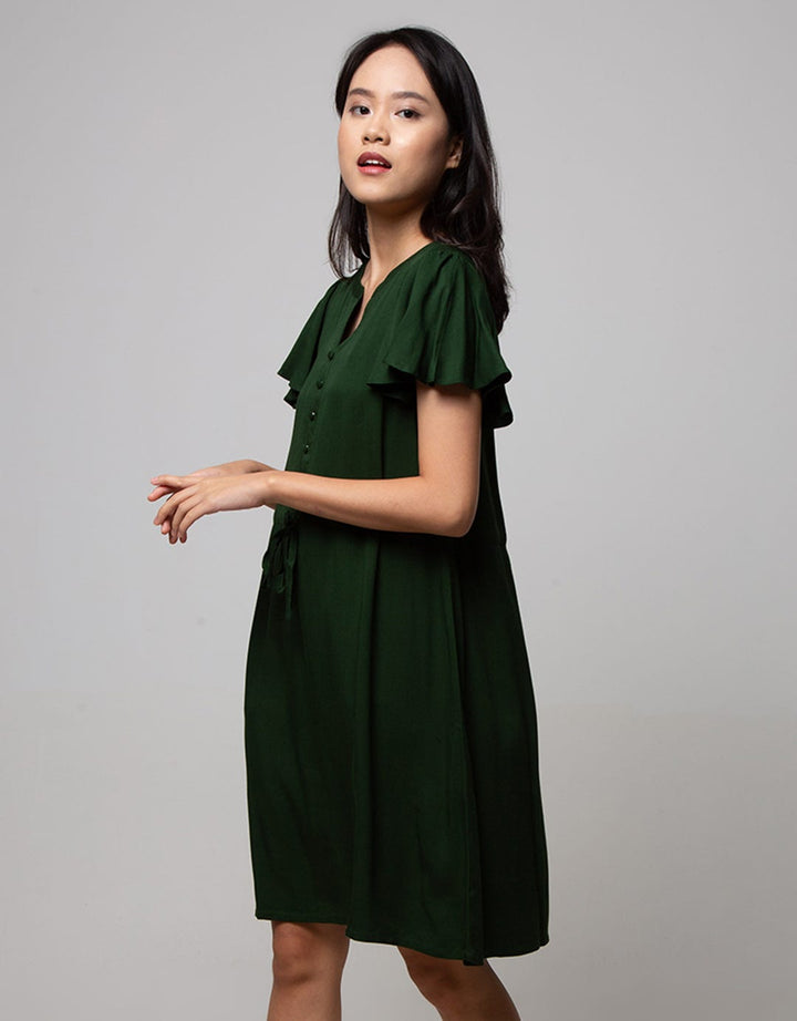 Connexion Short Sleeve Mini Dress Ruffle