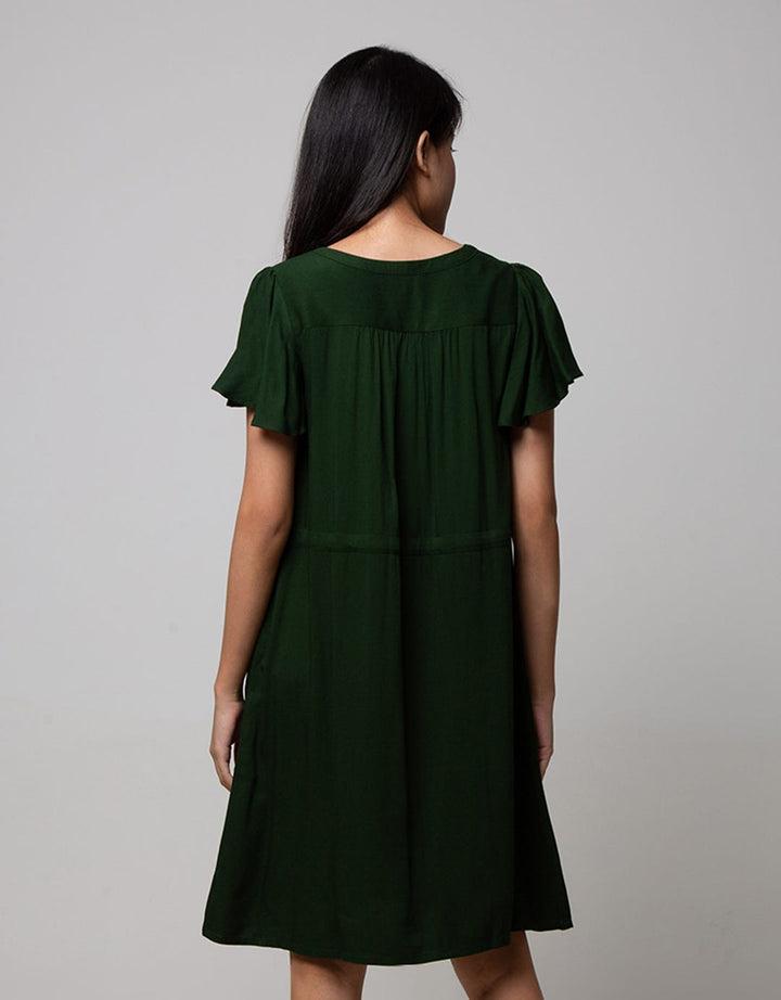 Connexion Short Sleeve Mini Dress Ruffle