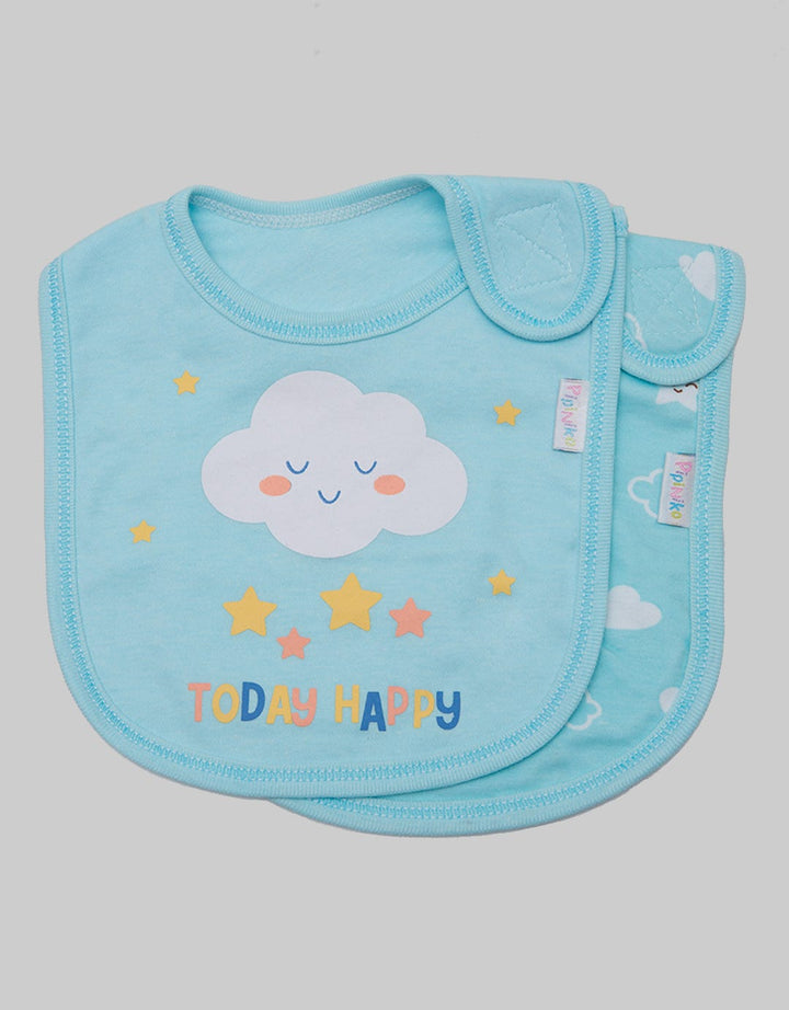 Pipiniko Bib Slaber 2 Pcs Cloud