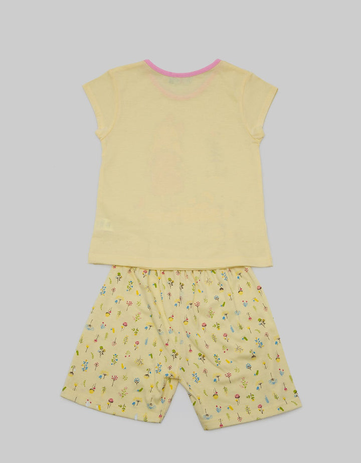 Kidz Too Top Bottom Flower Girls Pajama Set