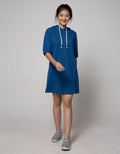 American Jeans Short Sleeve Midi Dress Hoodie