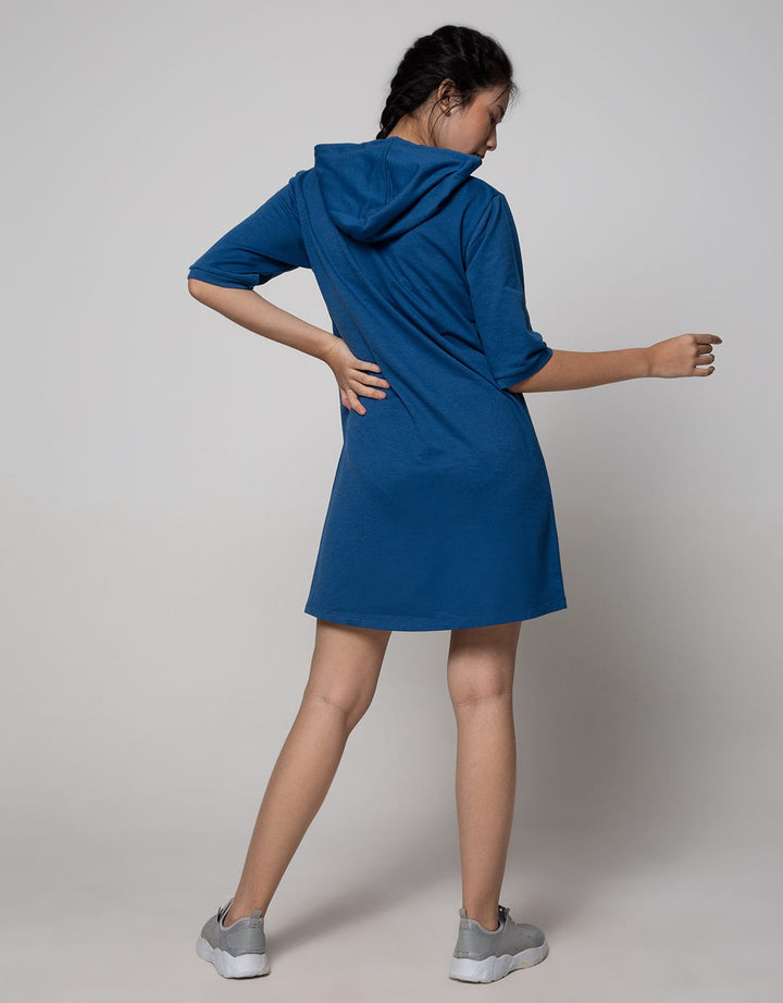 American Jeans Short Sleeve Midi Dress Hoodie